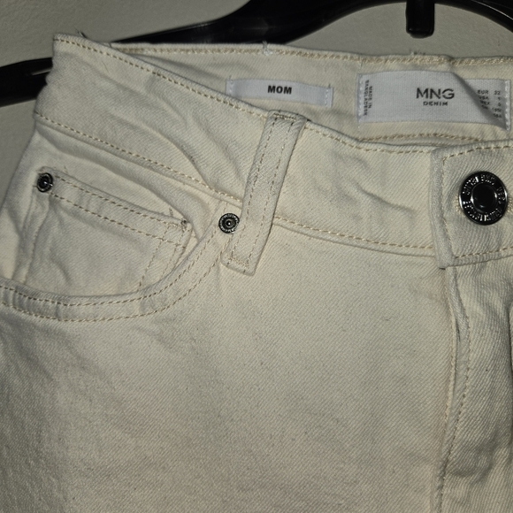 MNG Women's Cream Jeans - Picture 5 of 8